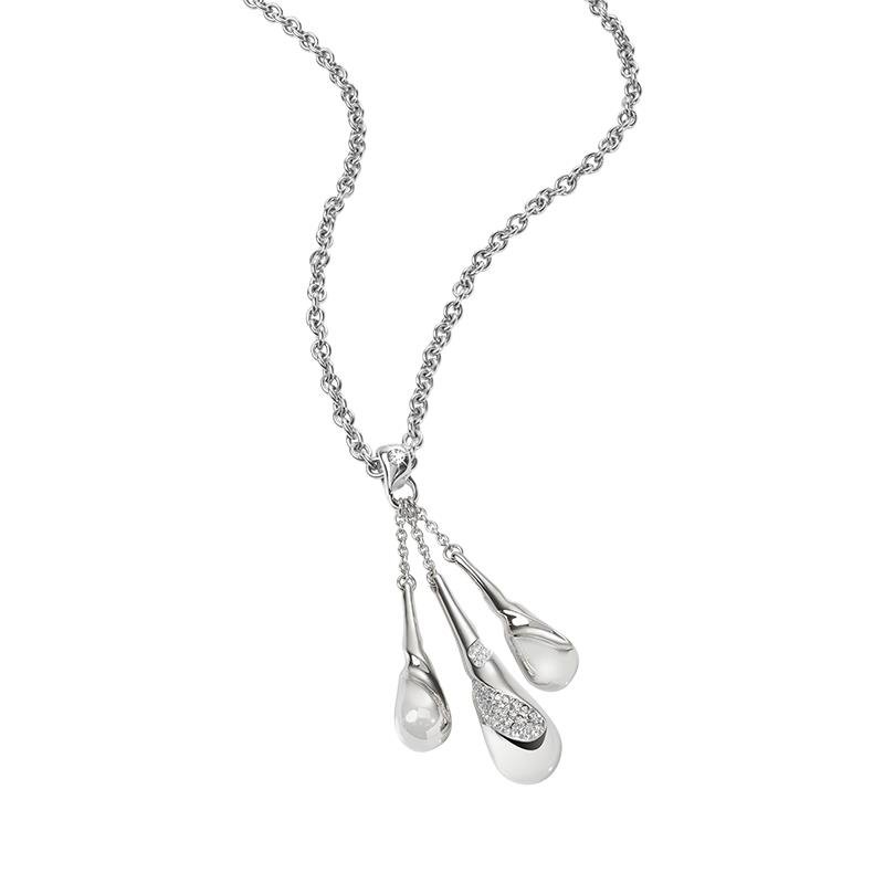 Morellato Maia Collana Donna In Acciaio Con Cristalli – Lunghezza 38+4 Cm, Chiusura A Moschettone, IPG