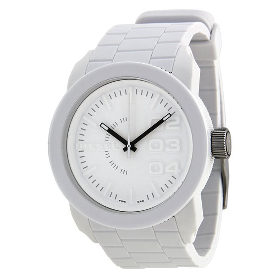 DZ1436: Reloj analógico blanco para hombre