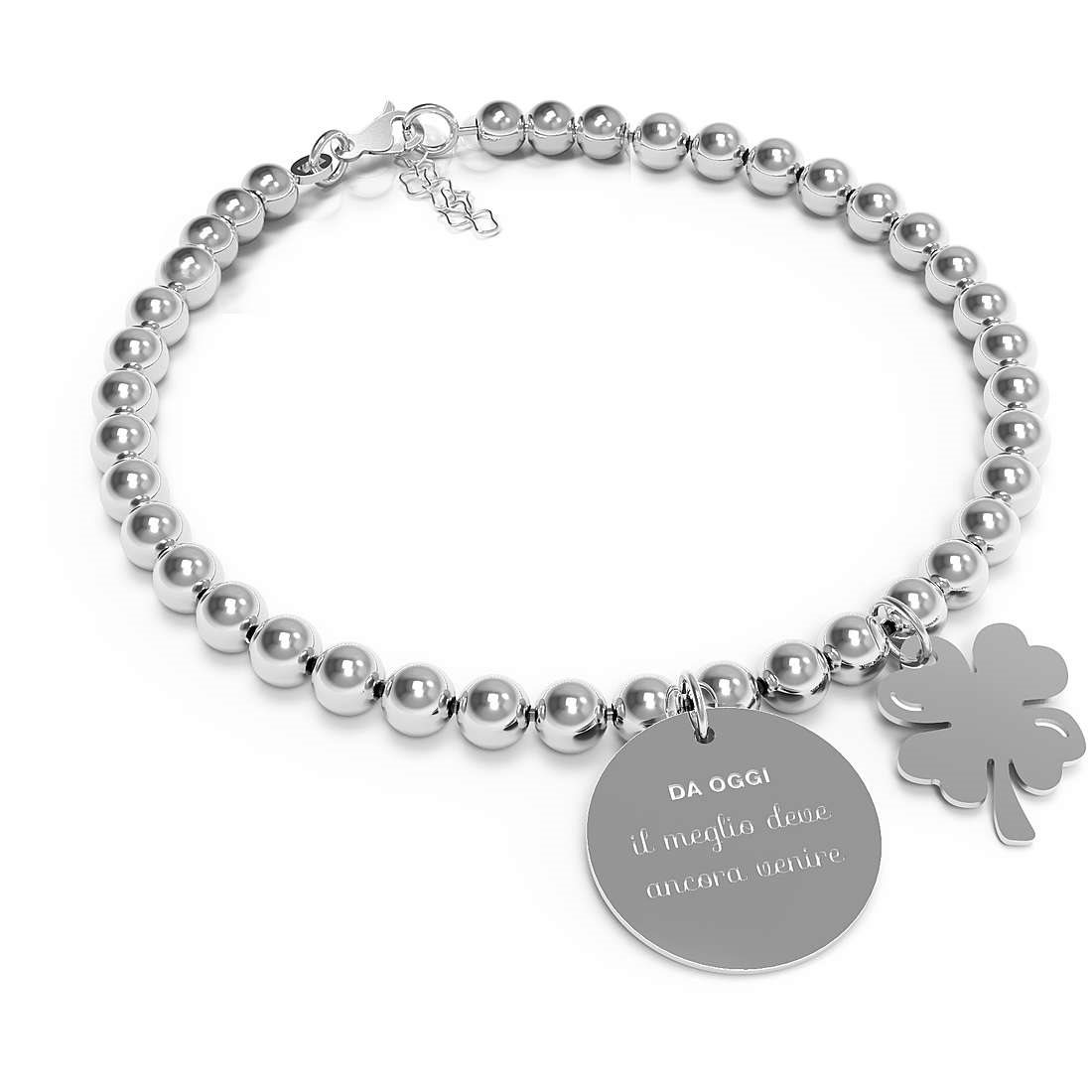 Bracciale Classic AnnaBIBLO' “10 Buoni Propositi – Da Oggi Vado In Palestra” – Moderno, Con Scritta