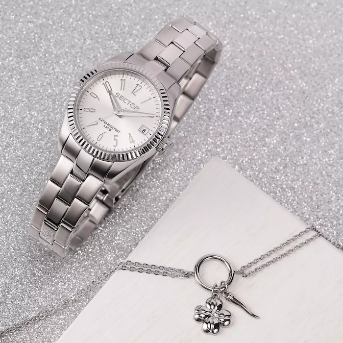 Orologio Sector No Limits Donna – Quadrante Blu, Cinturino Acciaio, 5 ATM, Vetro Minerale, 32 Mm