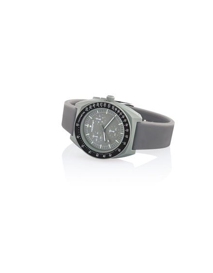 Montre Bracelet Femme HOOPS - Boîtier Acier, Bracelet Silicone Violet - Mouvement Quartz - Neuf étiqueté