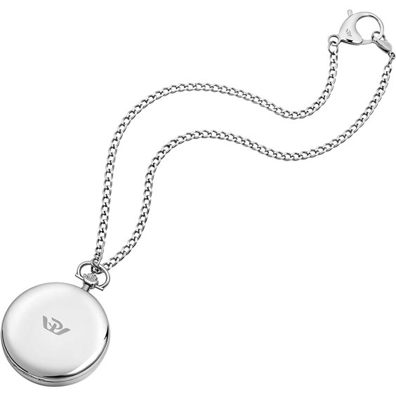 MORFONG Orologio Da Tasca Uomo Con Motivo Moto 3D, Quarzo, Cassa Argento 4,7 Cm, Catena E Collana Incluse, Regalo Per Compleanno E Natale
