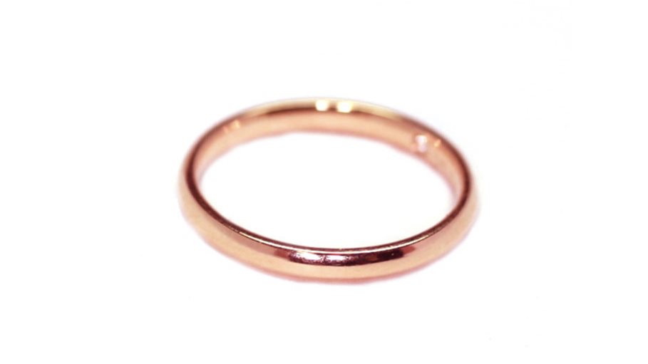 Damiani Noi2 Pink Gold Wedding Band with Diamond