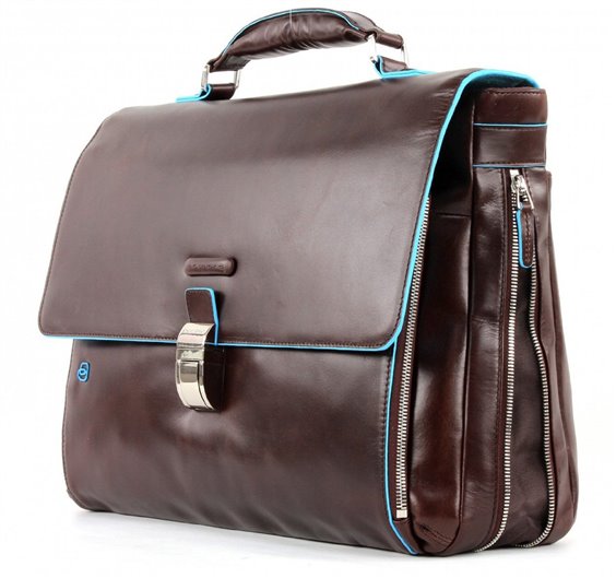 Oiritaly Borsa Uomo Piquadro CA3111B2/MO Blu Square Pelle