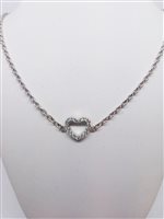 Oiritaly Collana - Donna - Diadema - HEART1 - Argento