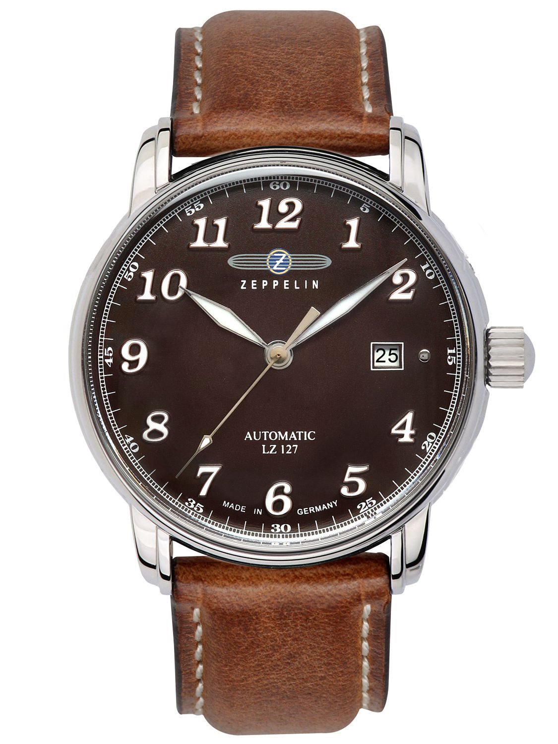 Zeppelin lz127 Orologio analogico automatico da uomo con bracciale in pelle bovina 8656-3 | IT