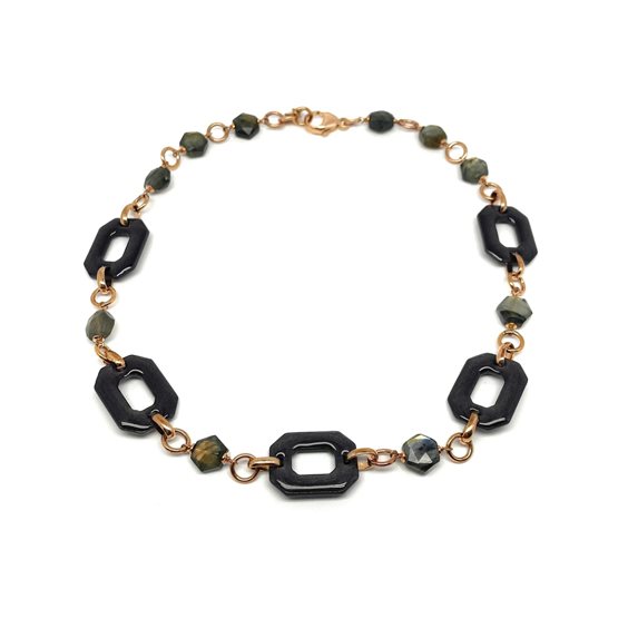 Fossil Bracciale Donna Argento Sterling Con Madreperla – Chiusura A Moschettone