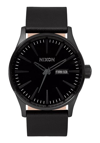 Oiritaly Reloj Quarzo Hombre Nixon Sentry Leather Relojes