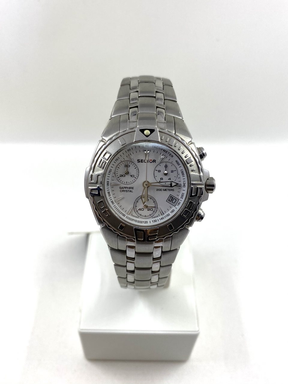 Orologio Uomo SECTOR SGE 650 R3273962004 Chrono Acciaio Nero PATRICK DE GAYARDON