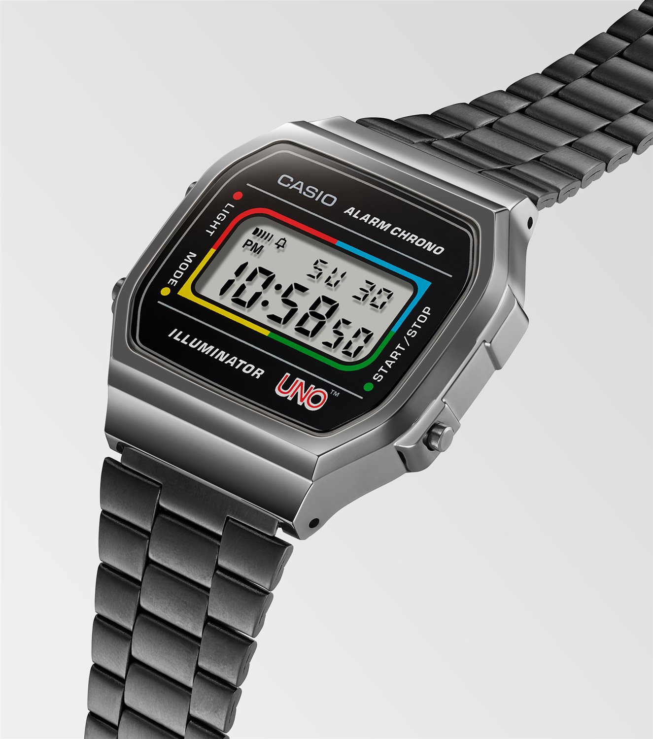 Casio Unisex Adulti – Orologio Al Quarzo Cassa Oro E Cinturino Acciaio