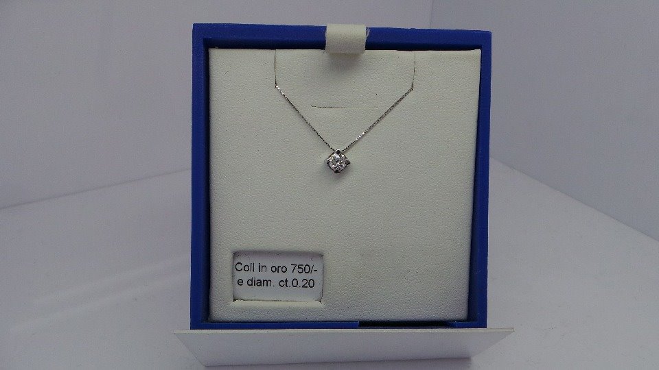 Oiritaly Collana Donna Bluamante BCG20 Oro bianco