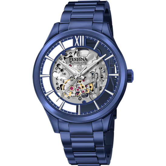 Oiritaly Reloj Mecánico Hombre Festina SKELETON AUTOMATIC