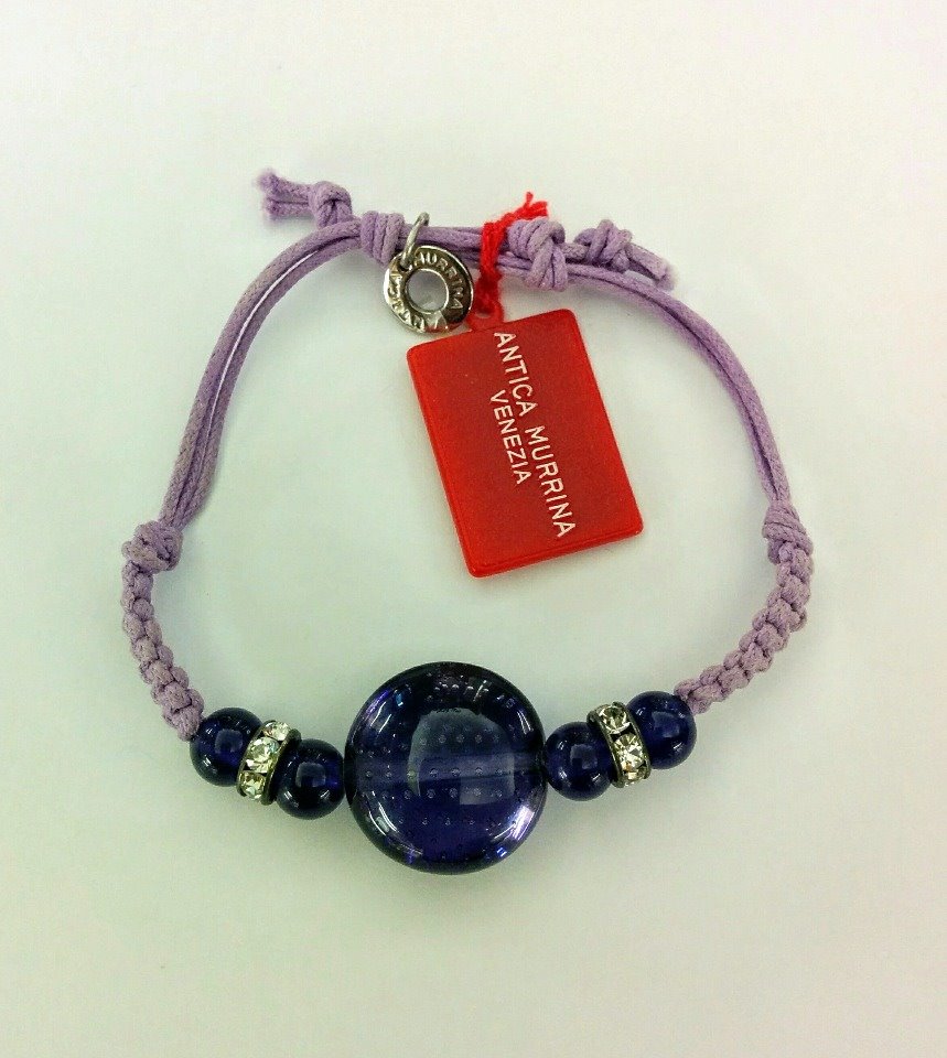 Bracciale Decina Rilegato In Metallo Dorato In VERA MURRINA VENEZIANA 8 Mm Coppette