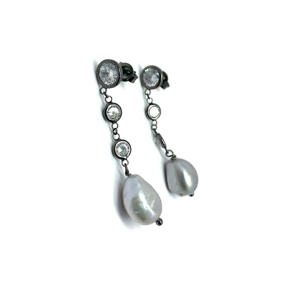 Silberdream Orecchini Fiori Ear Polso Zirconi Bianchi 925 Argento GSO436W