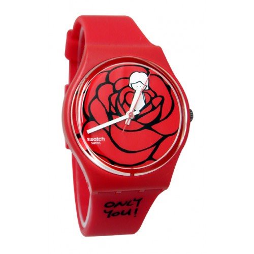 Swatch Watch GZ264 Red Rose Only You Swatch Watch GZ264 My Heart Red Rose Only **WORKS | eBay main image 3