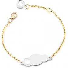 Bracciale Roberto Giannotti Angeli Per Figlio O Figlia, Argento 925, Charms Rosa E Azzurro