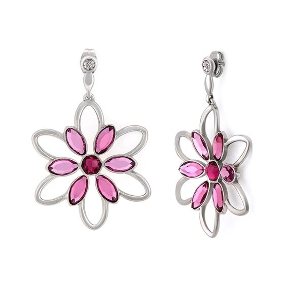 Morellato Orecchini Donna Collezione LOTO - Acciaio E Cristalli, Diametro 20 Mm - SATD27