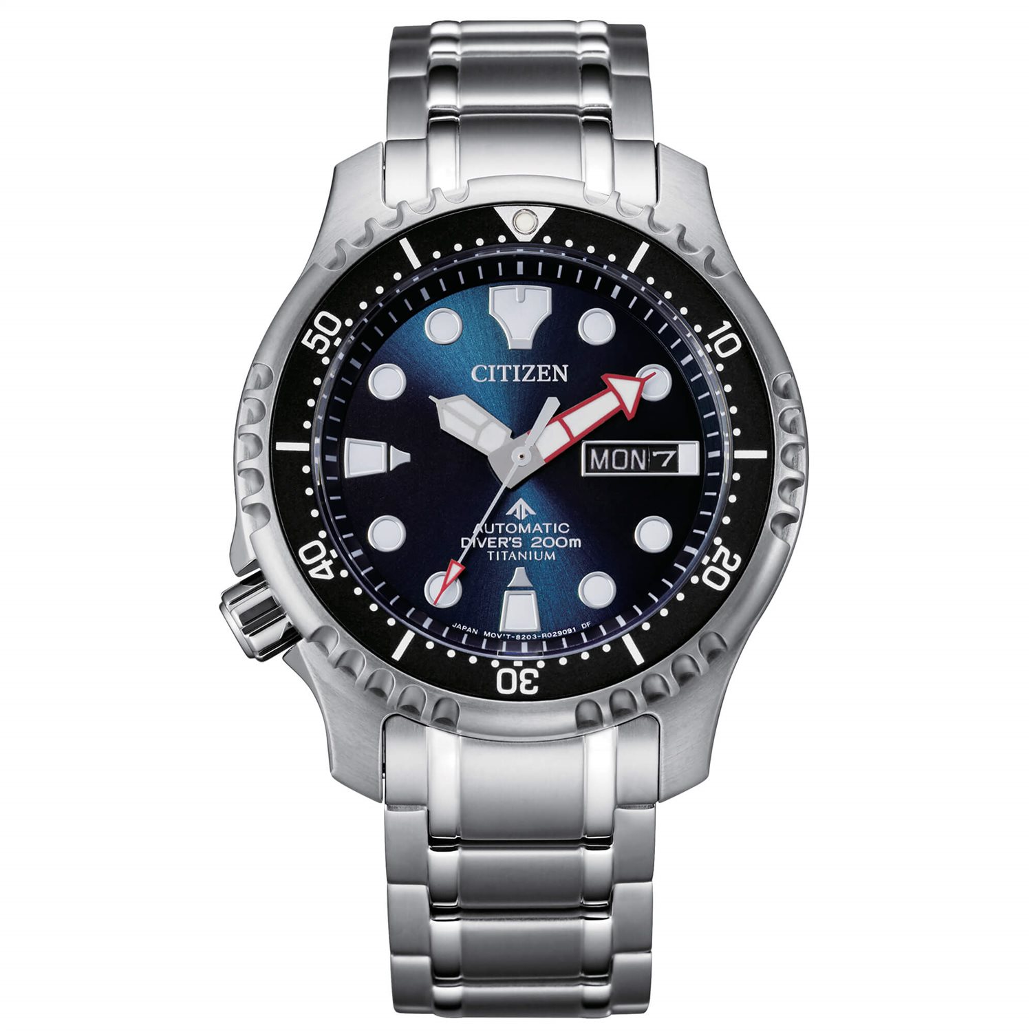 Armbanduhr Citizen Herr Promaster Diver Meccanico in Titan NY0100-50M