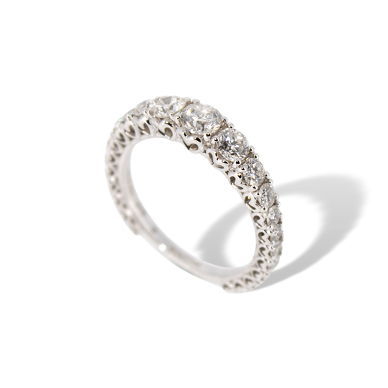 Oiritaly Ring Woman Recarlo XB747/160 White Gold