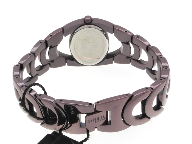 Montre Bracelet Breil Tribe Time TW0421 Saturn Pour Femme - Boîtier Et Bracelet Acier Violet, Occasion