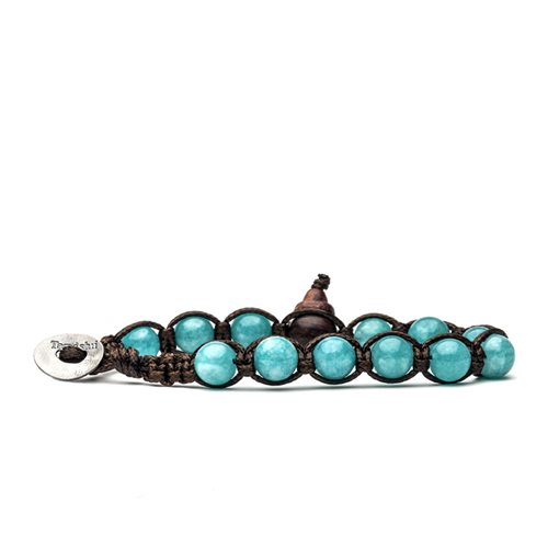 Bracciale Tamashii Originale In Sodalite, Pietre Naturali 6 Mm, Unisex, Tibetano, Porta Calma E Rilassamento - 4