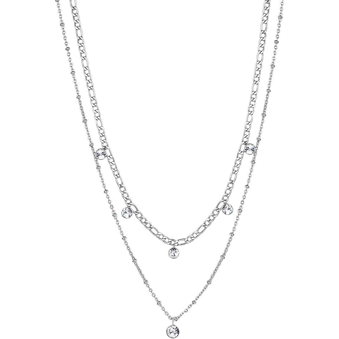 Collana Donna Brosway Chant BAH10 in Acciaio Pvd Oro Rosa Pendenti Cuore