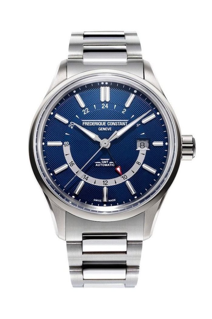 Orologio Frederique Constant Uomo Yacht Timer Gmt in Acciaio FC-350NT4H6B