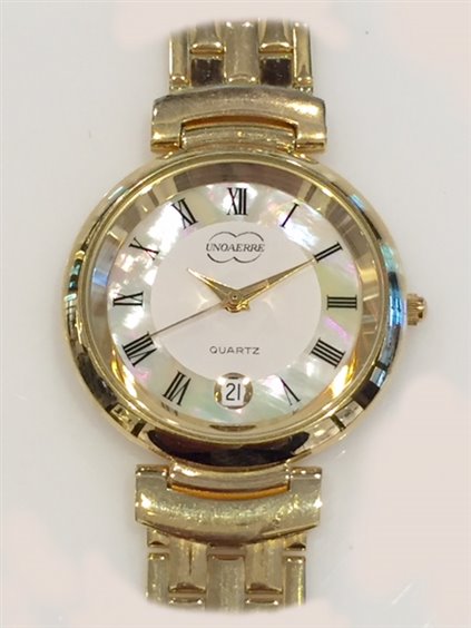 Erre Orologio Unoaerre Oro Oiritaly Watch Quartz Woman Unoaerre