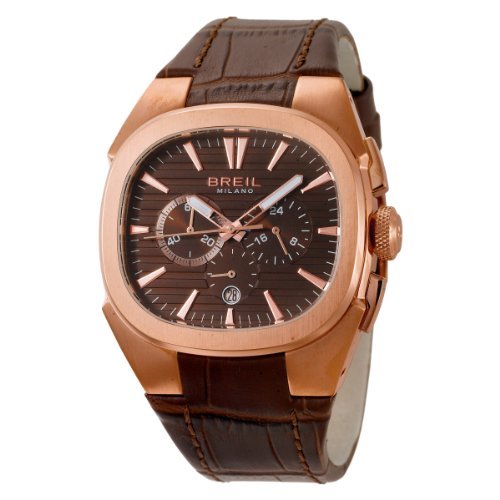 Montre Bracelet Breil Pour Homme - Cadran Et Bracelet Noir Cuir, Résistance 50m - Neuf Sans étiquettes