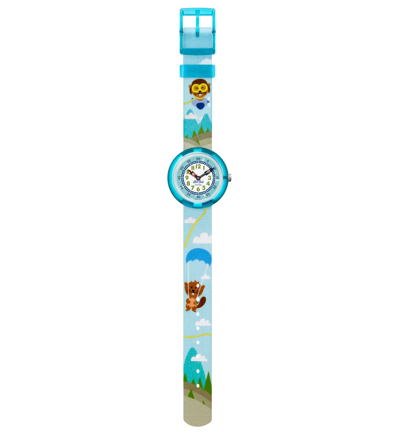Oiritaly Watch Quartz Child Flik Flak FBNP118 Up In The