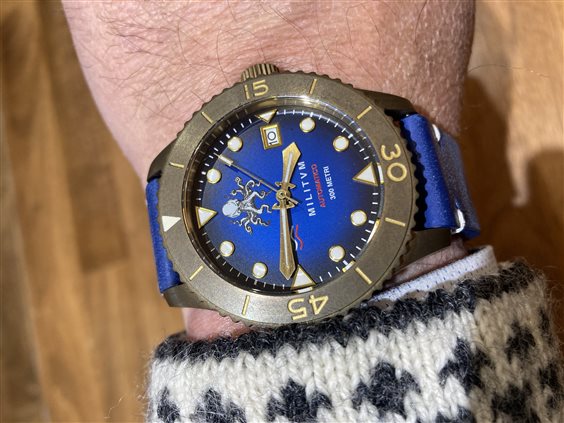 Oiritaly Orologio Meccanico Uomo Vintage MILITUM Orologi