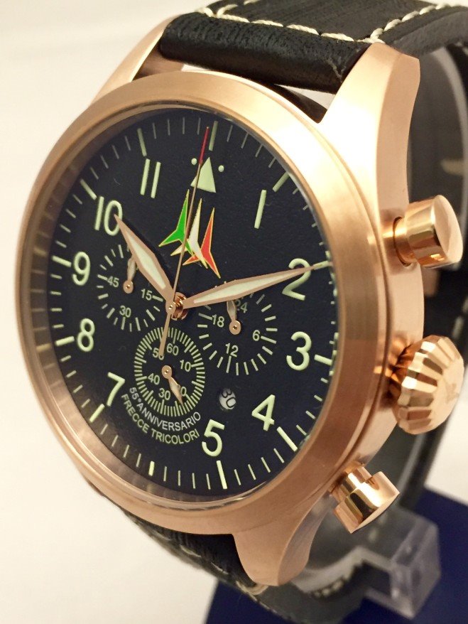 Oiritaly Orologio Al quarzo Uomo Frecce Tricolori Crono