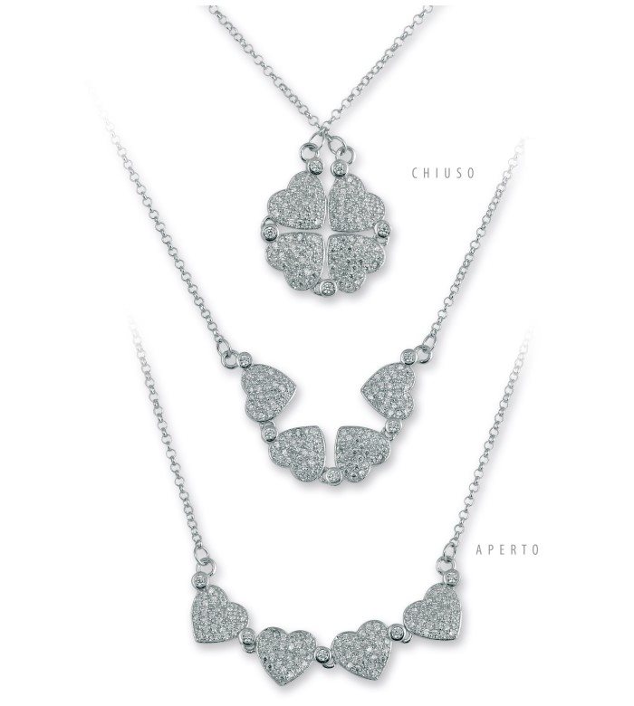 Inilbran Boho Cristallo Orso Collana Choker Vintage Cubic Zirconia - Carino Strass Ciondolo Argento Pieno Cz Catena Gioielli Per Le Donne