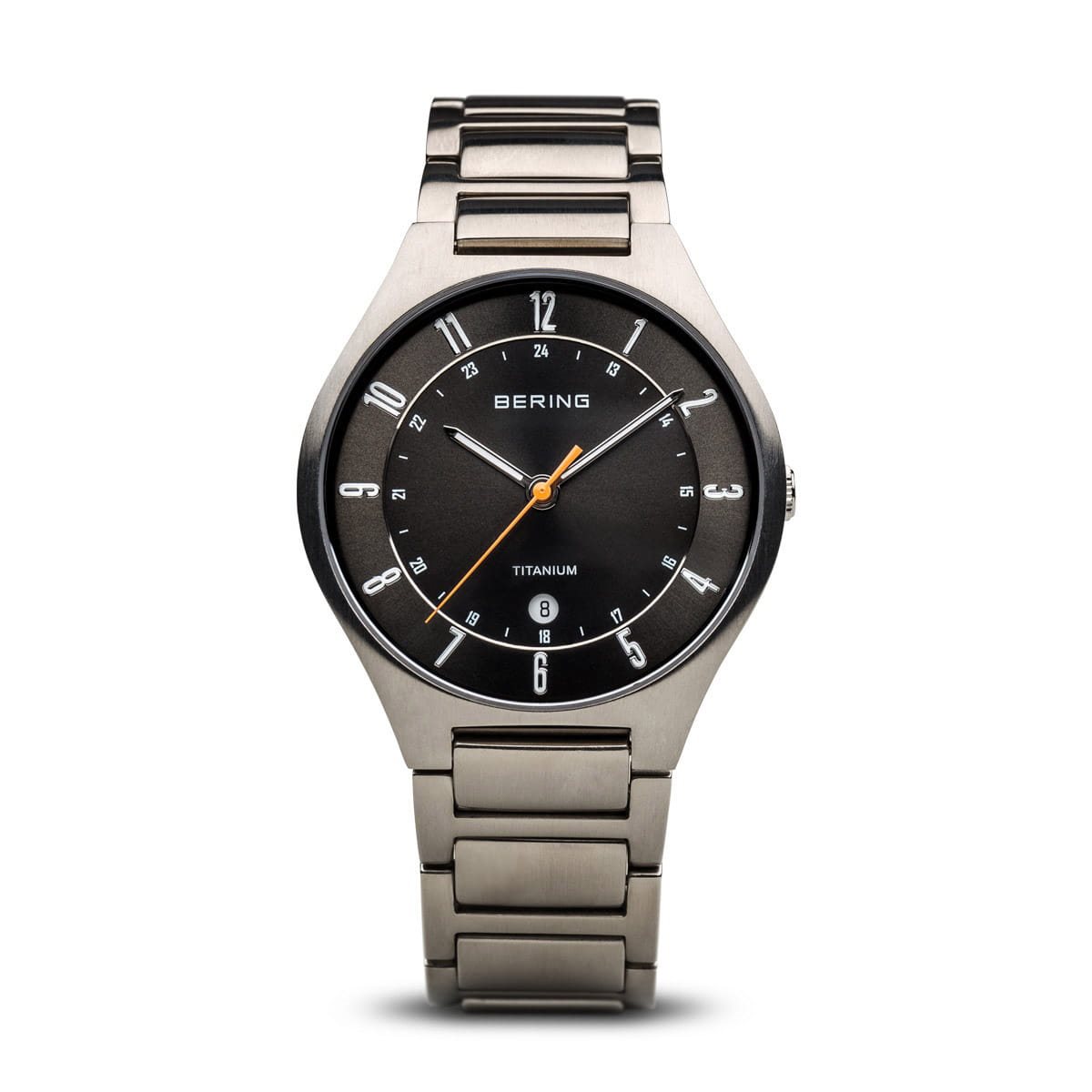 Bering Orologio Analogico Quarzo Uomo con Cinturino in Titanio