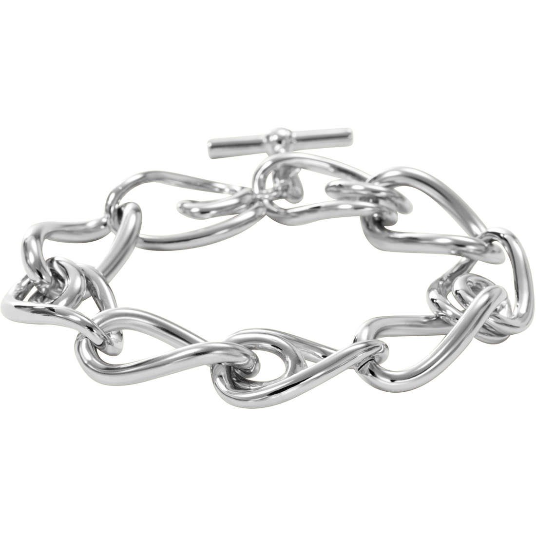 Fossil Bracciale Donna In Acciaio Color Oro Con Chiusura A Cursore, Max 21,6 Cm - 3