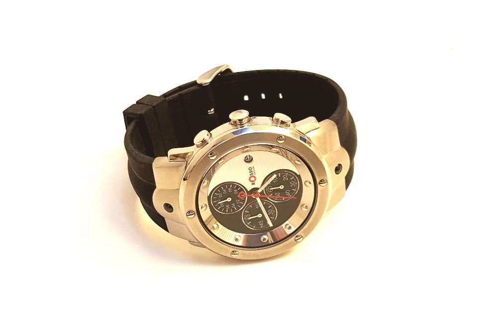 RORIOS Orologio Uomo Classico Analogico Al Quarzo, Cronografo Con Calendario E Cinturino In Pelle, Luminoso - 2
