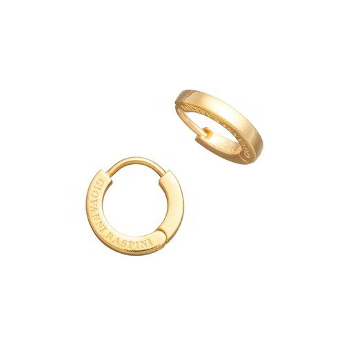 Cerchietti Sterling Placcati Oro Orecchini Huggie In Argento
