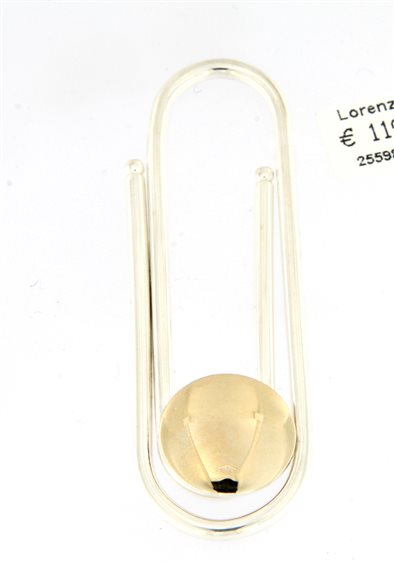 Fermasoldi Magnetico Largo In Vera Pelle Nero Mosso | Etabeta - Foto 2