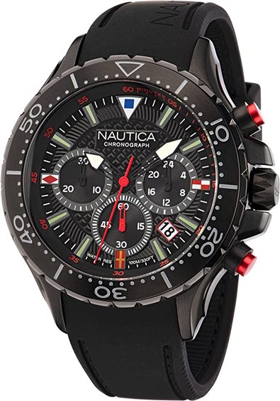 Nautica Orologio Analogico Quarzo Uomo con Cinturino in Acciaio Inox NAPHST005 - L'Orologiaio
