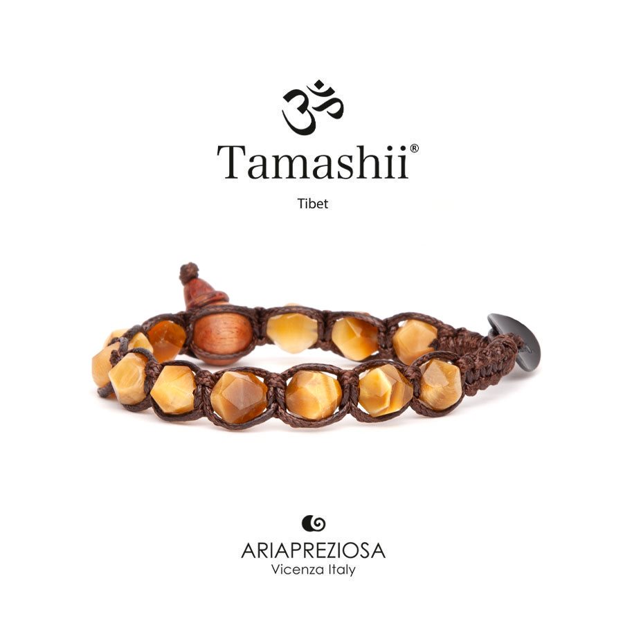 Bracciale Tamashii® Classico Originale con pietre 8 mm Agata Blu