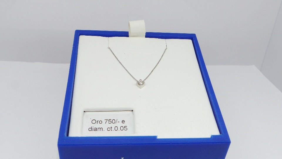 Oiritaly Collana Donna Bluamante BCG05BLU Oro bianco