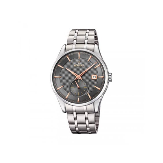 Festina Orologio Uomo F20276/2 – Quarzo – Cinturino In Acciaio Inox – Impermeabile 5 BAR – Design Classico E Sportivo - 2