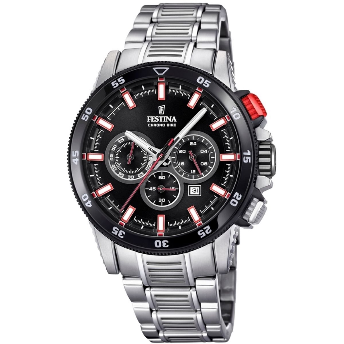 Festina Orologio Uomo Cronografo F20522/1 - Cassa In Acciaio 45mm - Vetro Minerale - 4