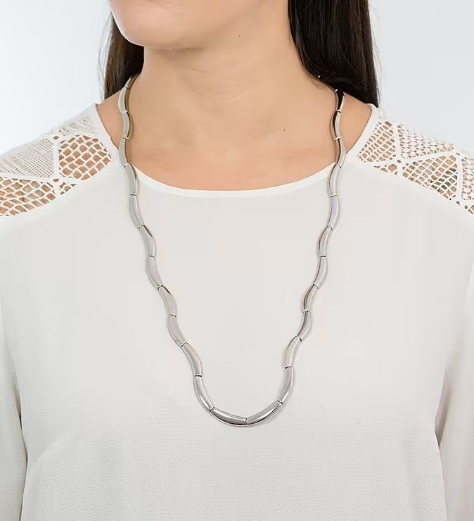 Only Faith Collana A Sfera Da Donna In Acciaio Inossidabile