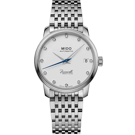 Oiritaly Watch Mechanical Woman Mido BARONCELLI HERITAGE