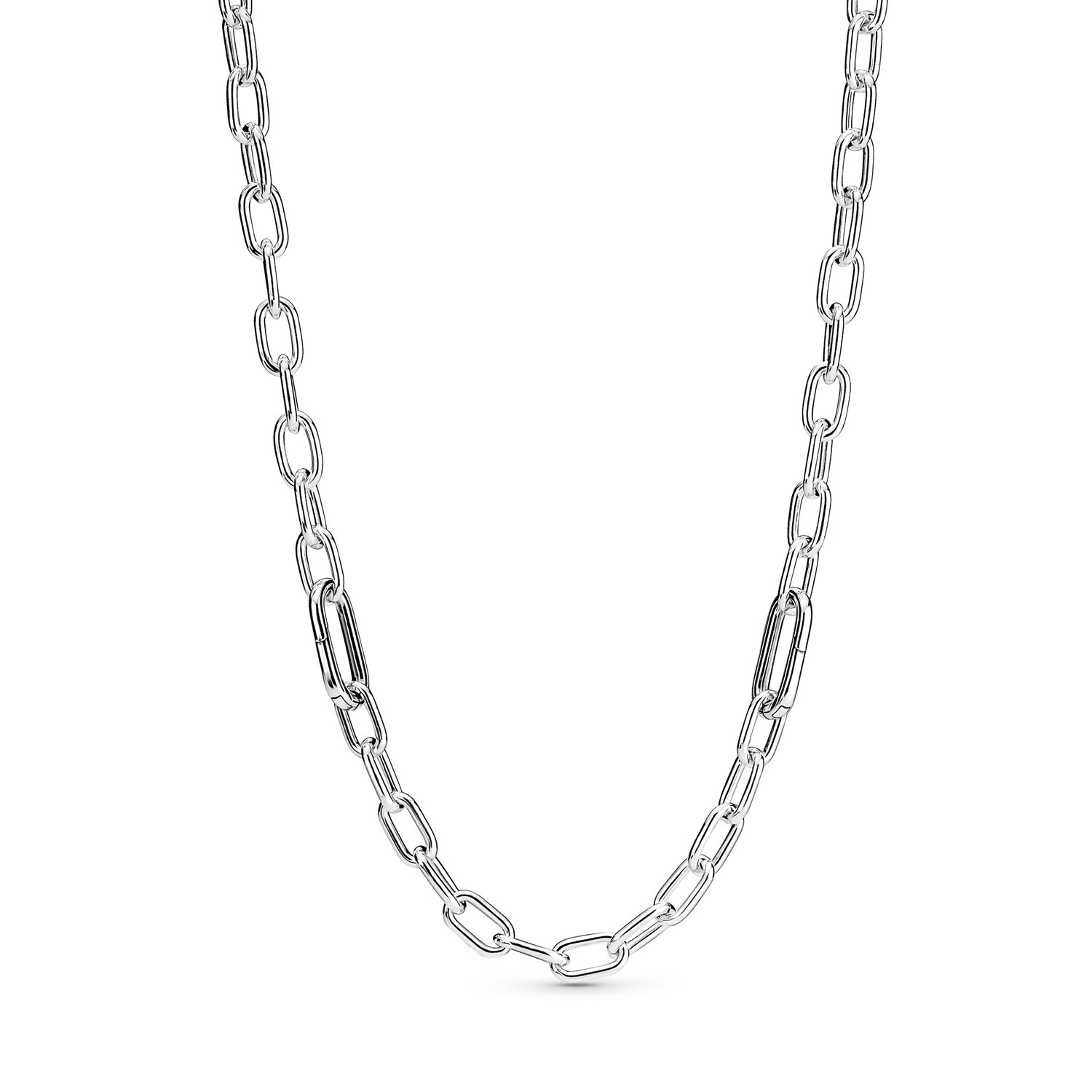 Collana Tennis Vuota In Argento 925 Con Montaggio A Catena Rotonda Da 8