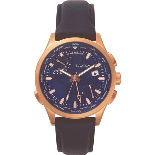 Orologio Uomo Nautica NAPPLH005 – Quarzo, Cassa 45mm Acciaio, Bracciale Inox, Quadrante Nero, Datario - 5