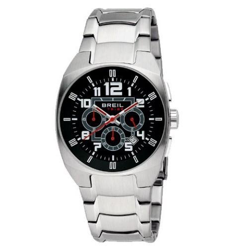 Montre Breil Tribe TW1182 - Boîtier Acier Argenté Cadran Noir - Quartz - Neuf Avec Étiquettes